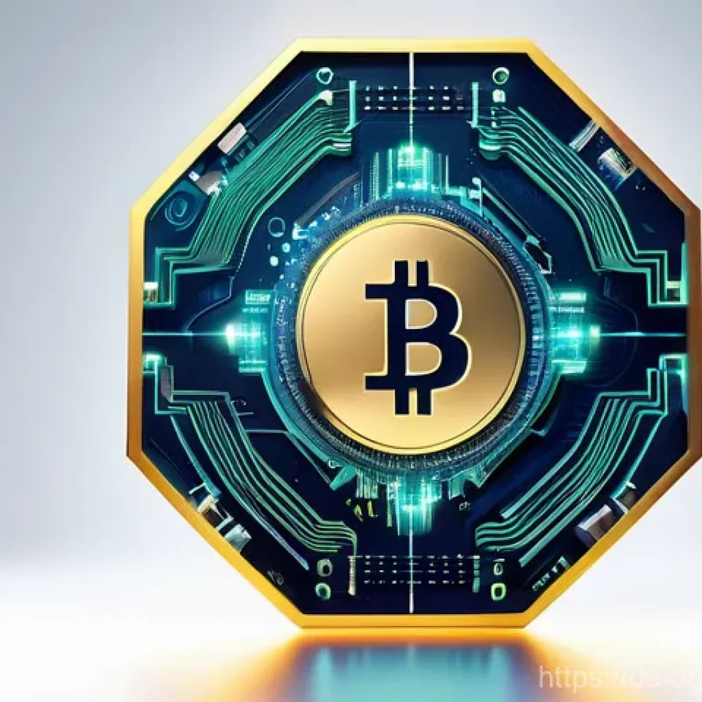 디지털 자산 거래소의 가치와 희소성 - **Prompt:** A visually striking, futuristic scene depicting the core concept of blockchain technolog...