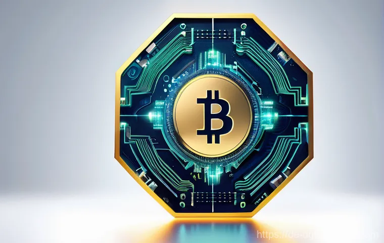 디지털 자산 거래소의 가치와 희소성 - **Prompt:** A visually striking, futuristic scene depicting the core concept of blockchain technolog...