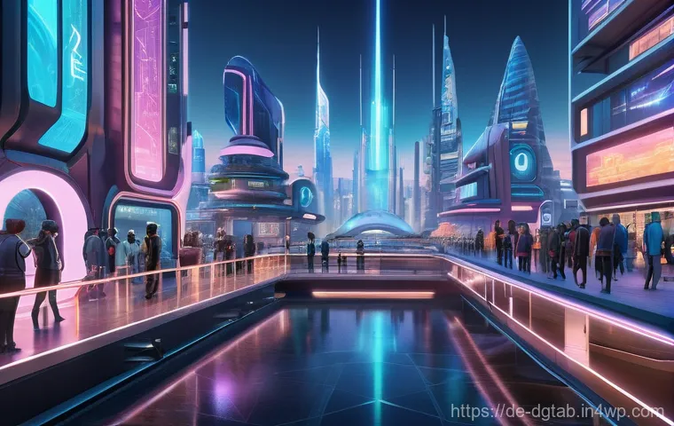 NFT의 가치사슬과 디지털 희소성 - **Prompt:** A dynamic scene within a futuristic, vibrant metaverse gaming world. Three diverse avata...