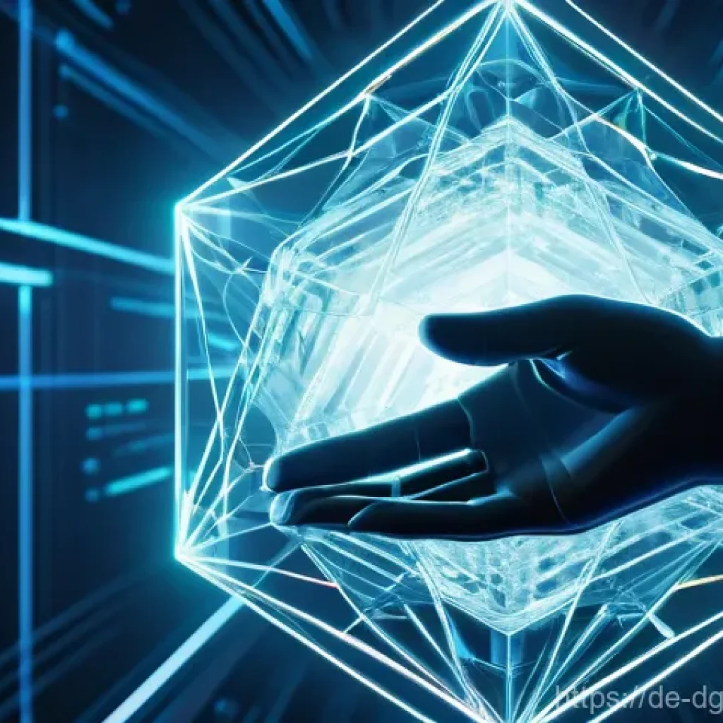디지털 자산의 가격과 희소성의 관계 - **Prompt 1: The Essence of Digital Scarcity on Blockchain**
"A visually striking, conceptual ill...